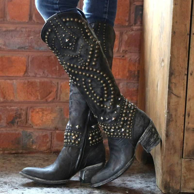 knee length cowgirl boots