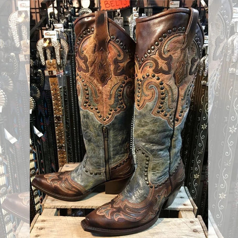 cowboy high boots