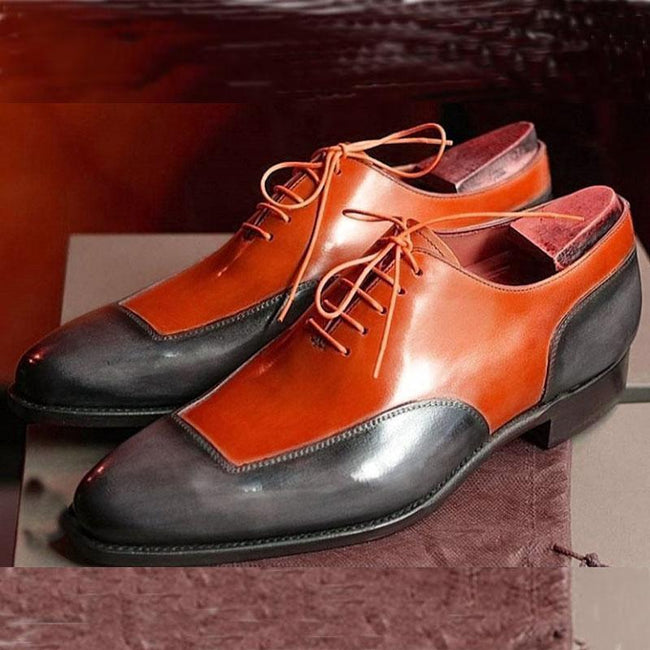 color block oxford shoes