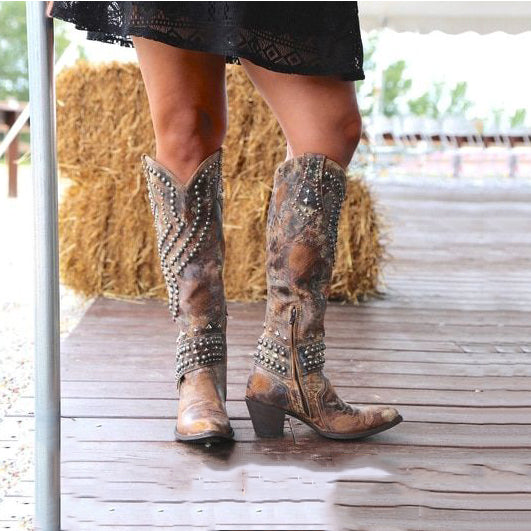 western pointed toe boots