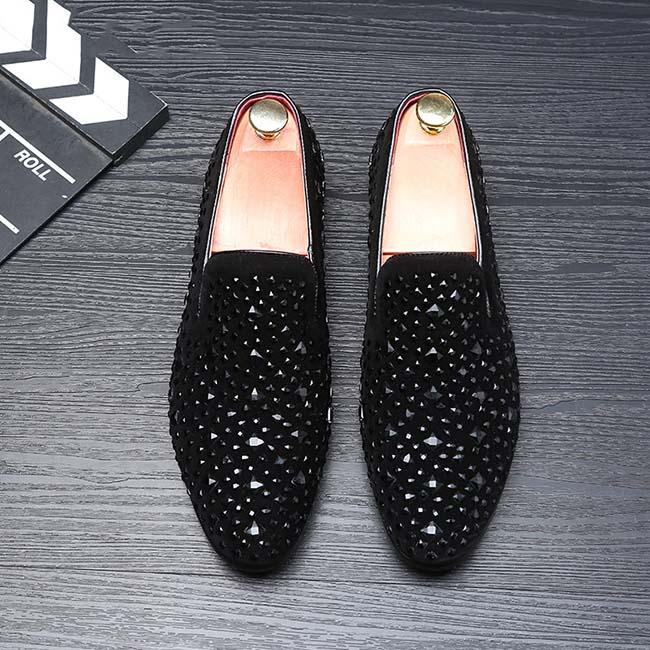 mens rhinestone dress shoes