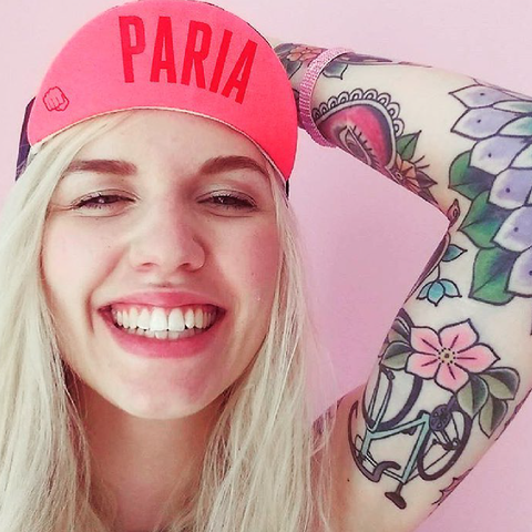 PARIA tattooed brand ambassador