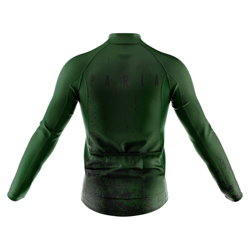 green long sleeve cycling jersey