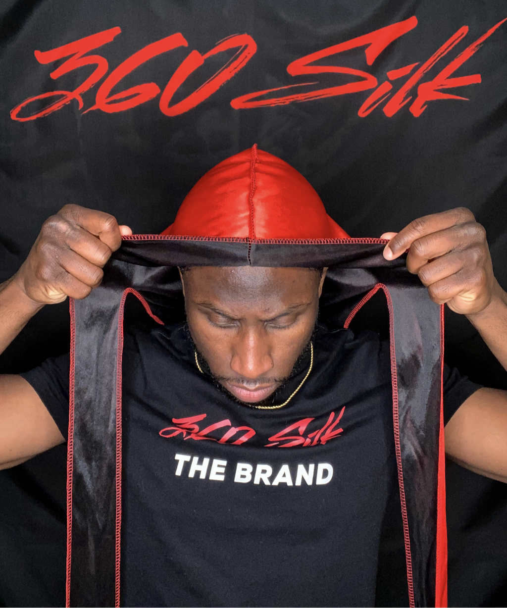 Blood Red Silky Durag – Crown Deluxe