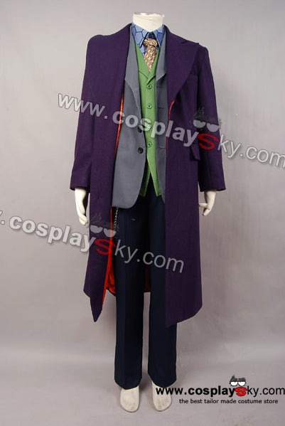 The Dark Knight: Le Chevalier noir Joker Cosplay Costume 6 pieces Version de Laine
