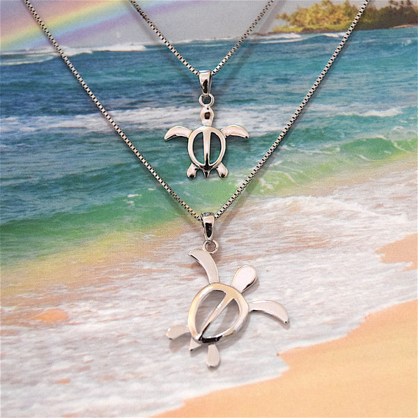  2023 New Sea Turtle Necklace Sterling Silver Love Heart Mother  Child Turtle Pendant Necklace Turtle Jewelry Gifts for Women Mother Sister  Daughter Filled Necklaces (B, One Size) : Pet Supplies