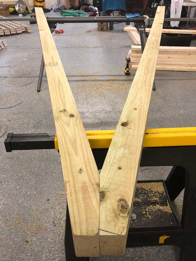 Building hang frames