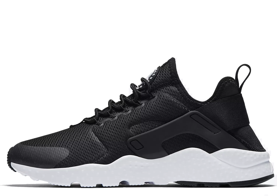 nike huarache nere suola bianca