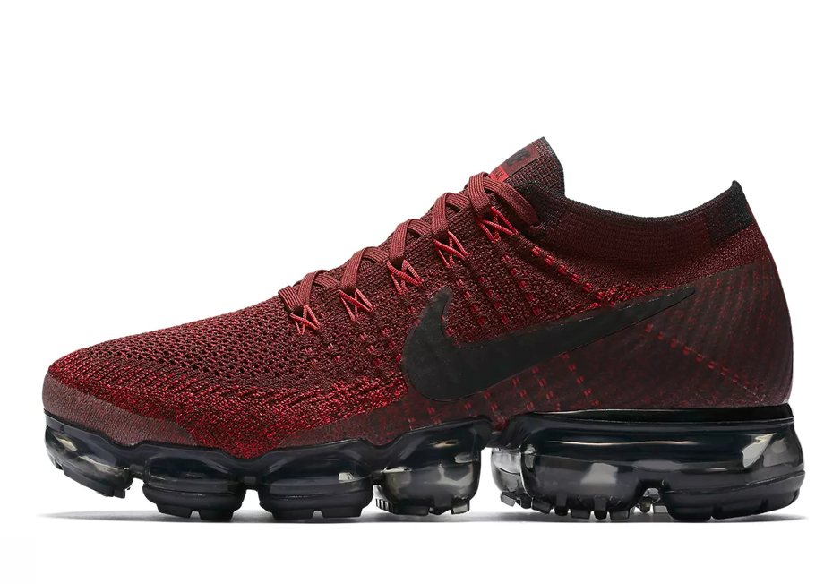 vapormax rojas y blancas