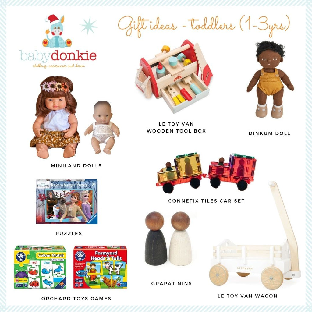 BabyDonkie Christmas gift ideas 2020 for 1-3yr old kids