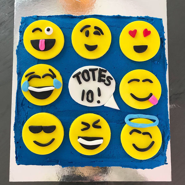 Emoji birthday cake