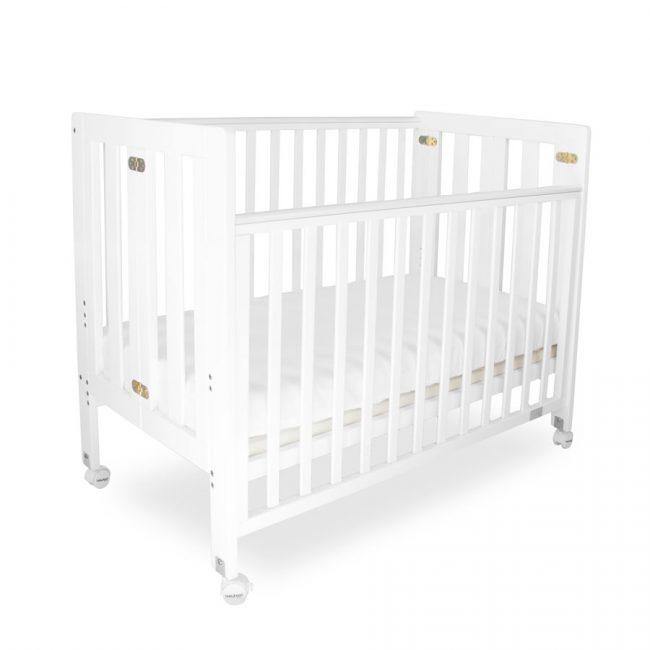 white timber cot