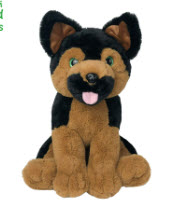 german shephard heartbeat plush