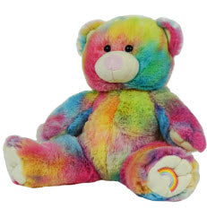 Rainbow heartbeat bear