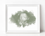 ultrasound watercolor prints