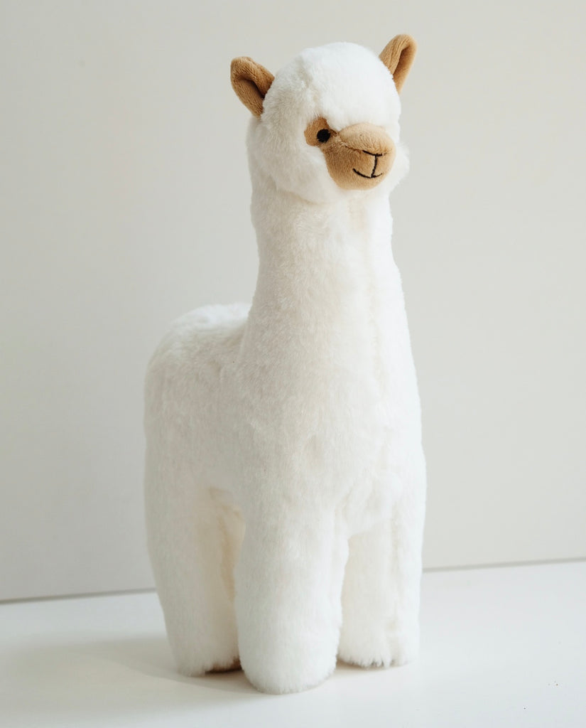 white alpaca plush
