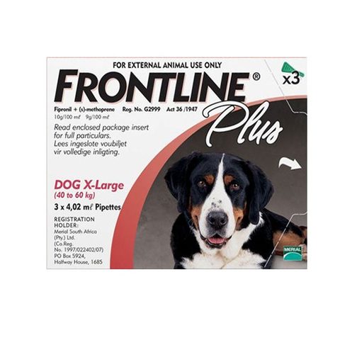 frontline extra large dog