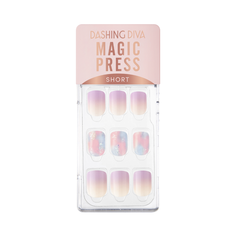 DASHING DIVA Magic Press Glow up Short Mani Dream Lavender MDR958SS – WOOH