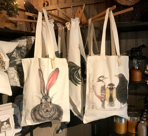 Charlottes tote bags are among our bestsellers!