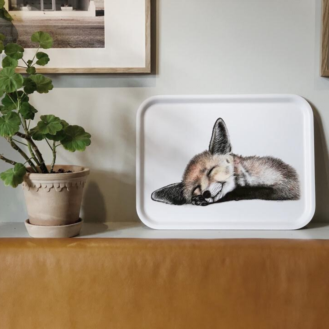 fox serving tray