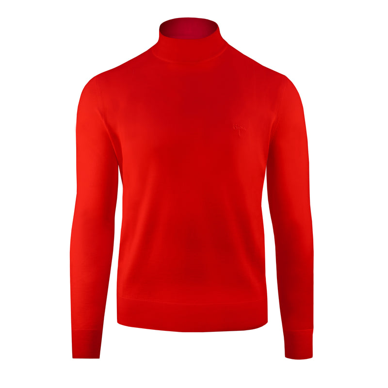 Cashmere and Silk Mock Neck Sweater – House of Bijan