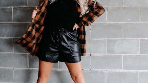 sexy grunge leather skirt