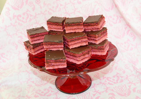 Chefanie Pink Galentines Italian Rainbow Cookies 