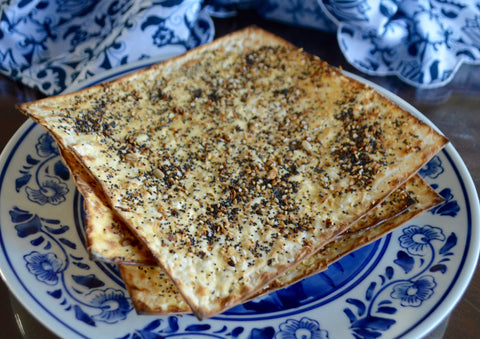 Everything Bagel Matzah