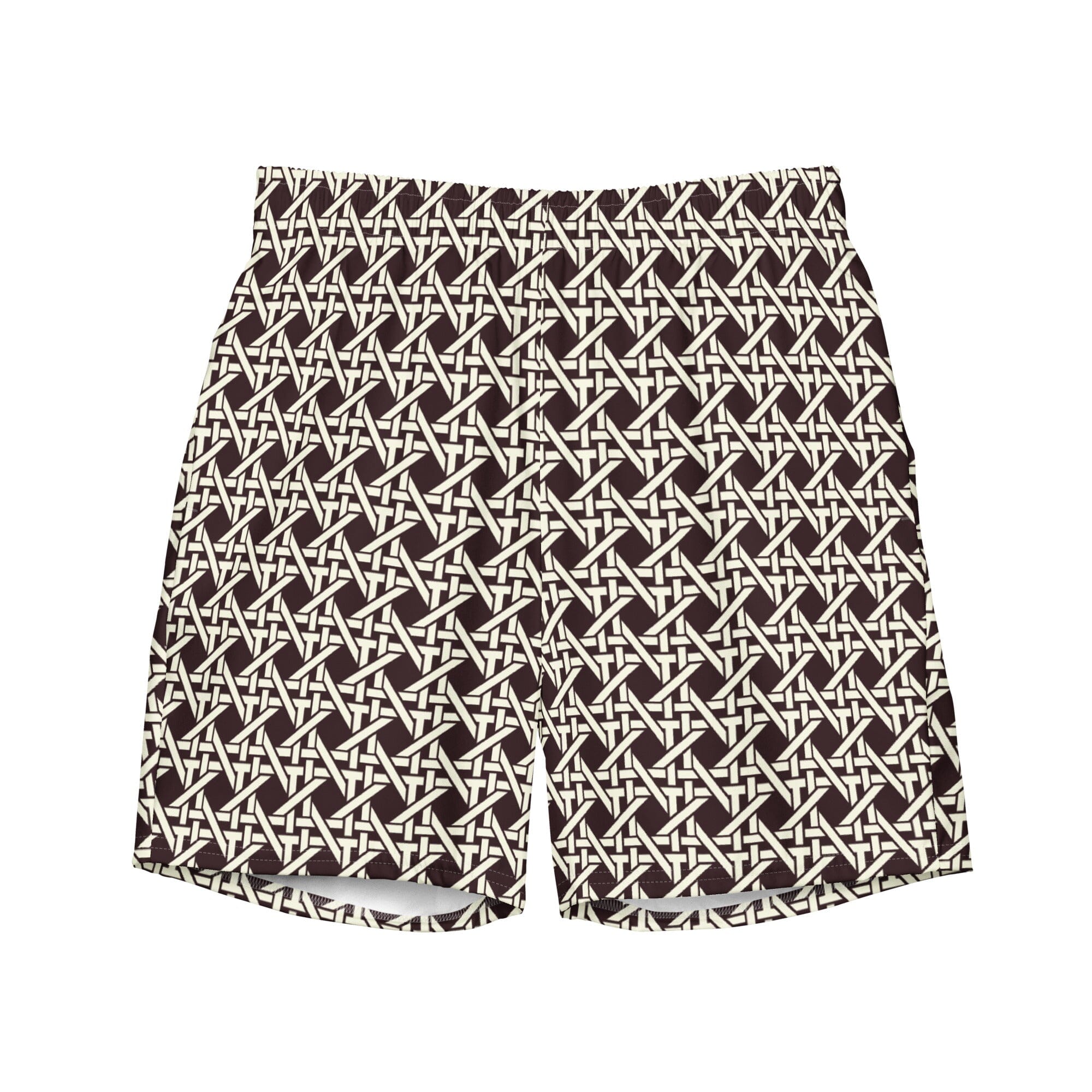 Brown Cane Swim Trunks