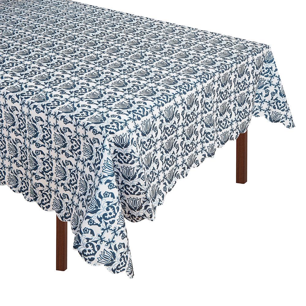 Blue & White Tablecloth