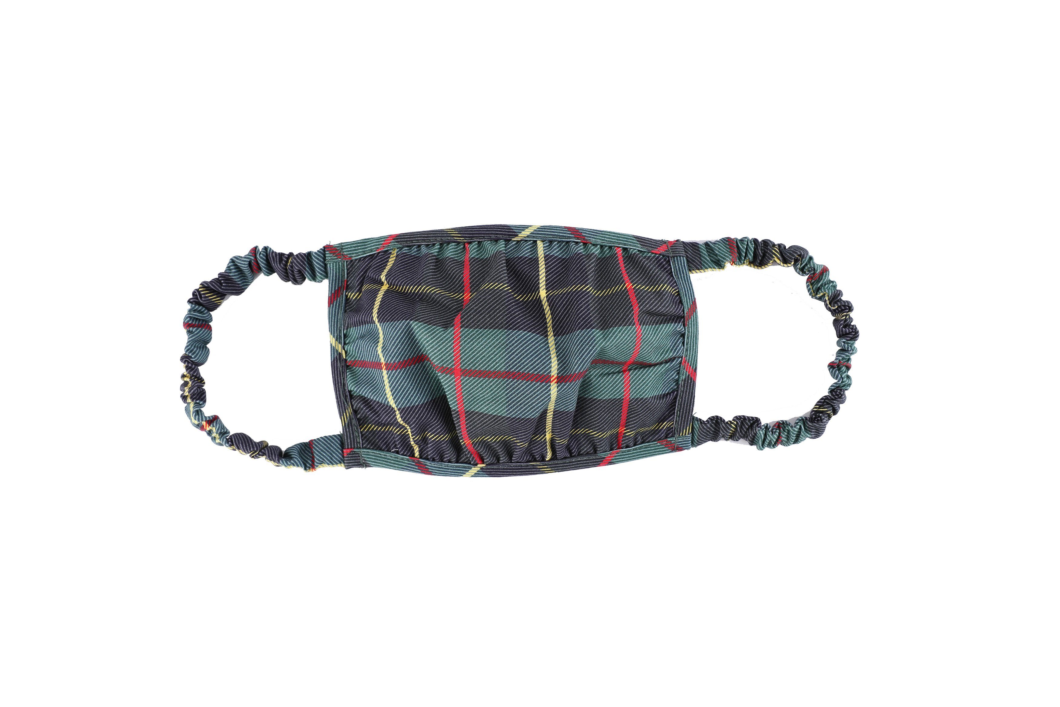 Green Plaid Mask