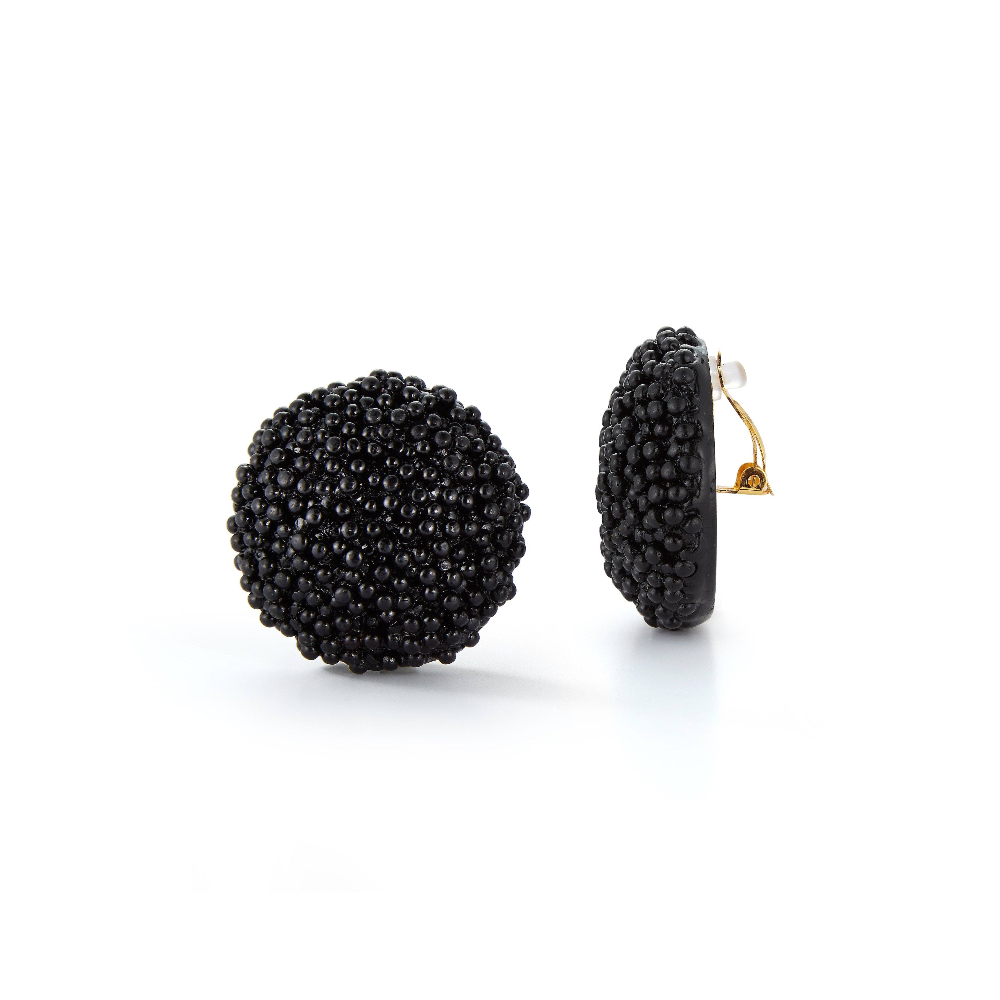 Black Caviar Earrings