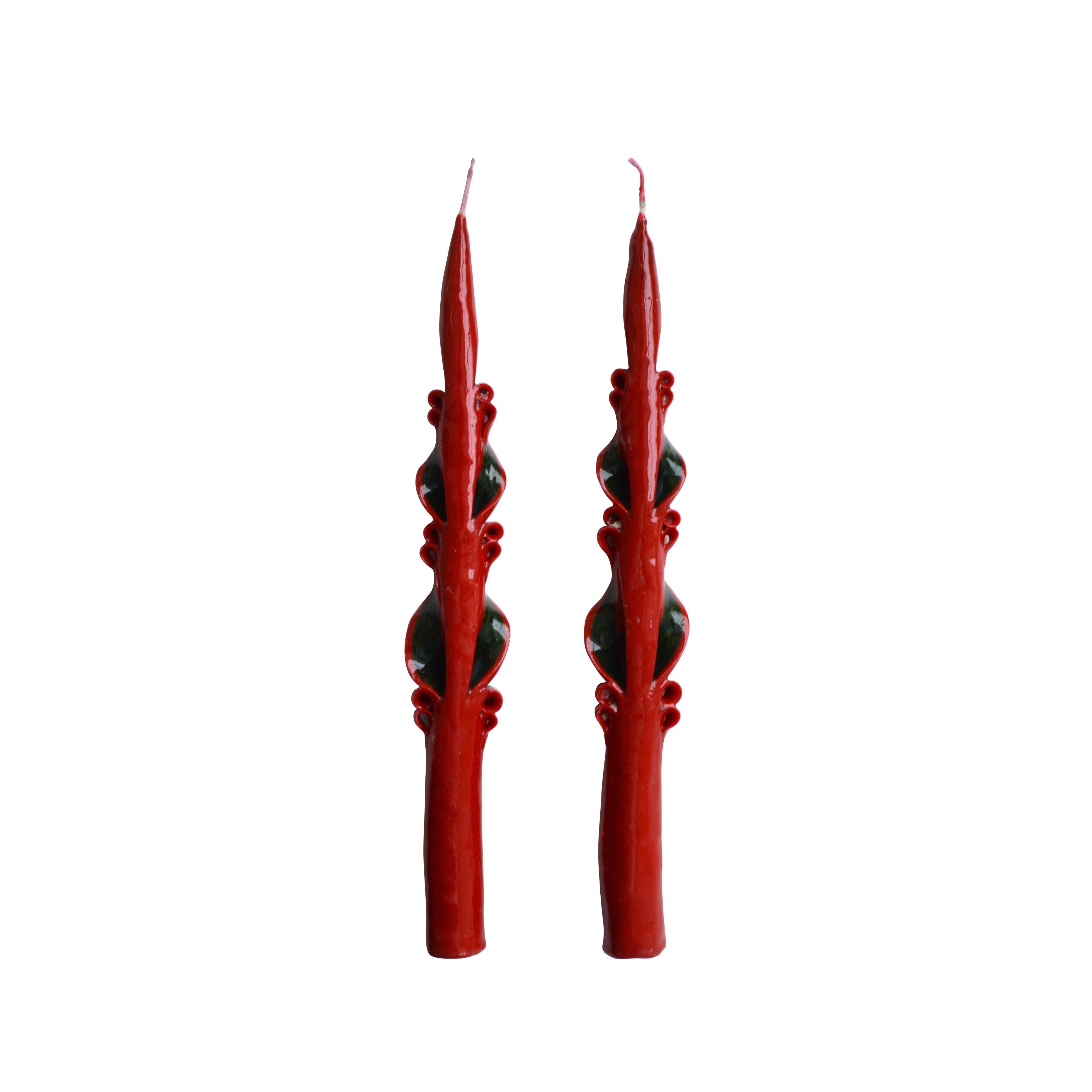 Christmas Baroque Tapers (2)