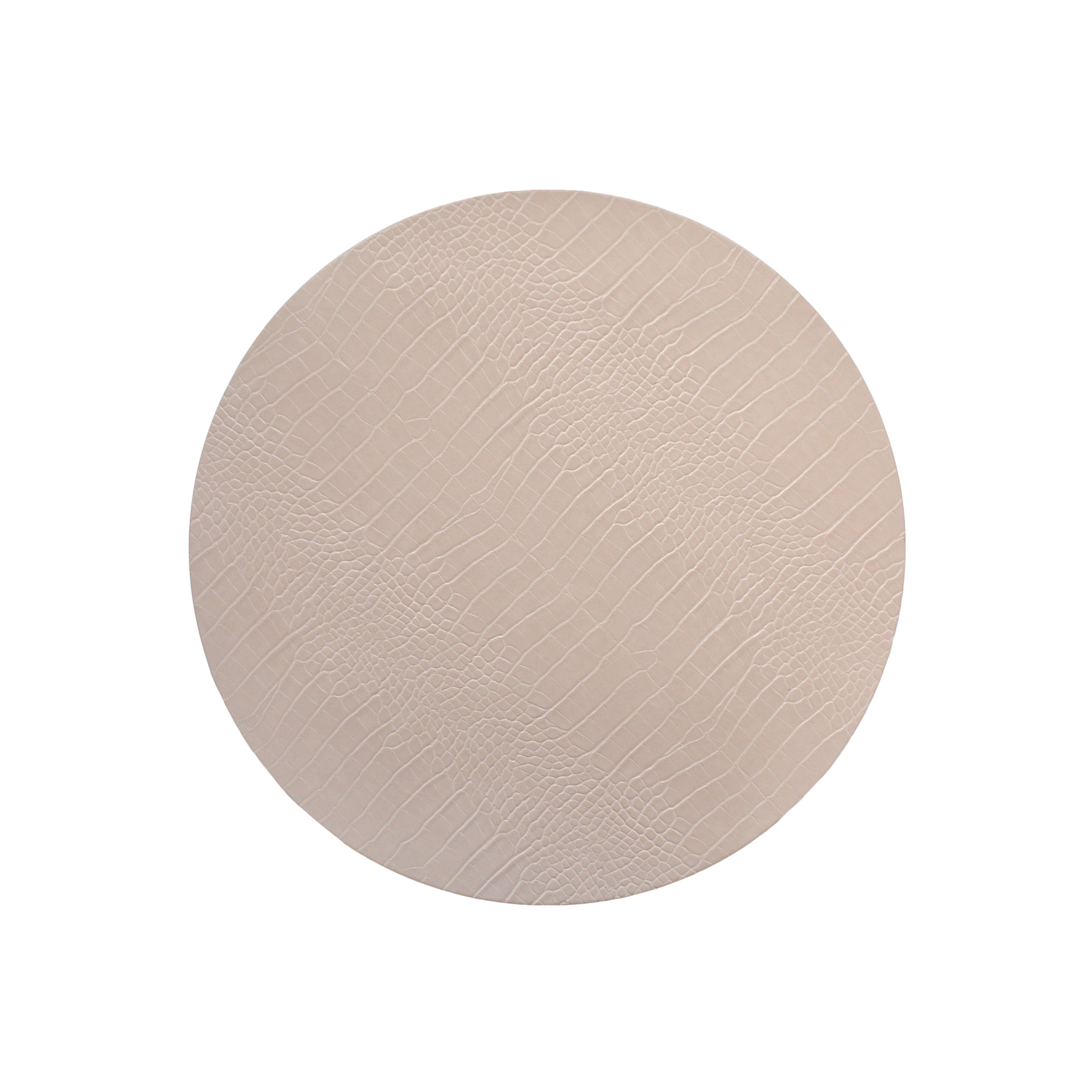 Cream Circle Embossed Placemat