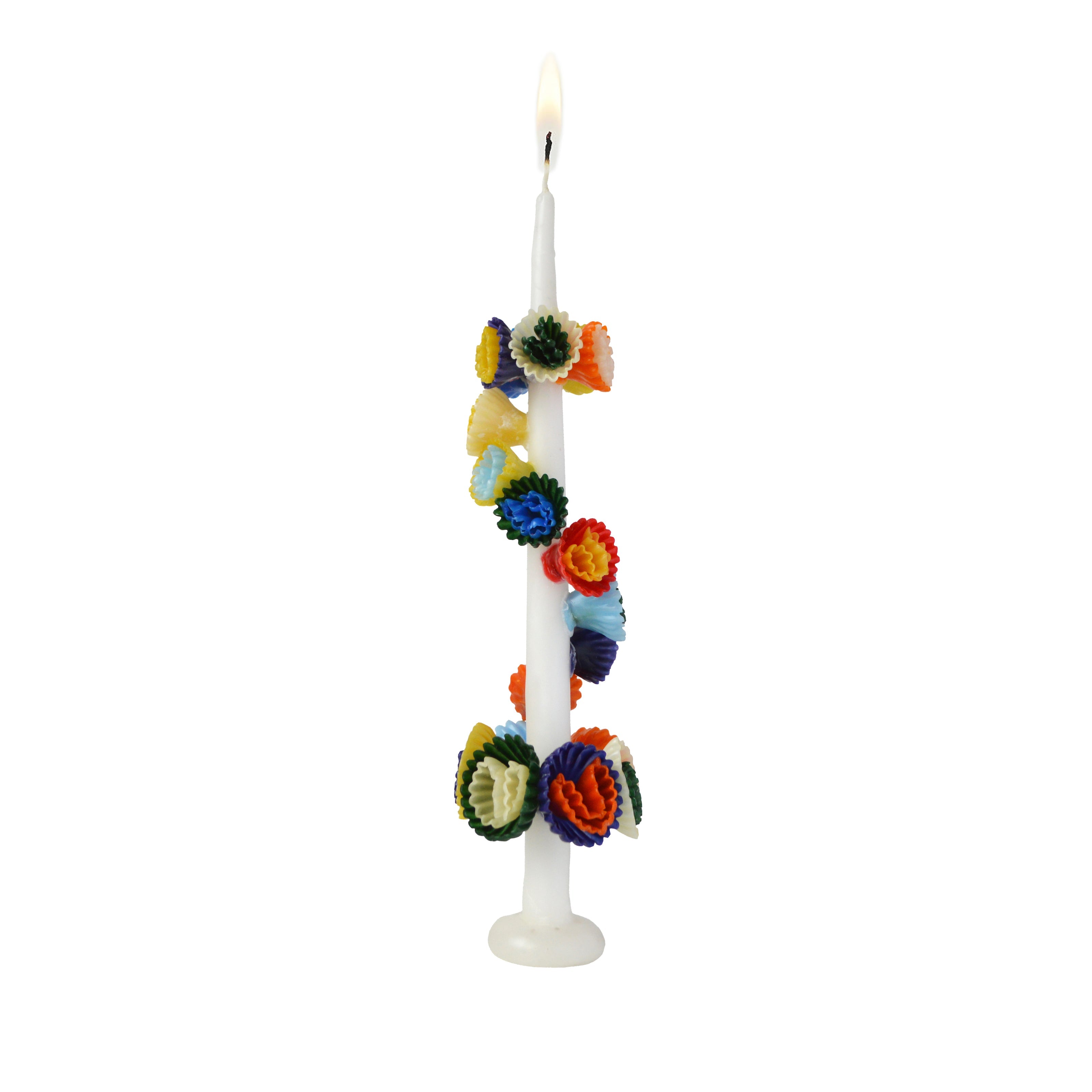 Multicolored Flower Candle