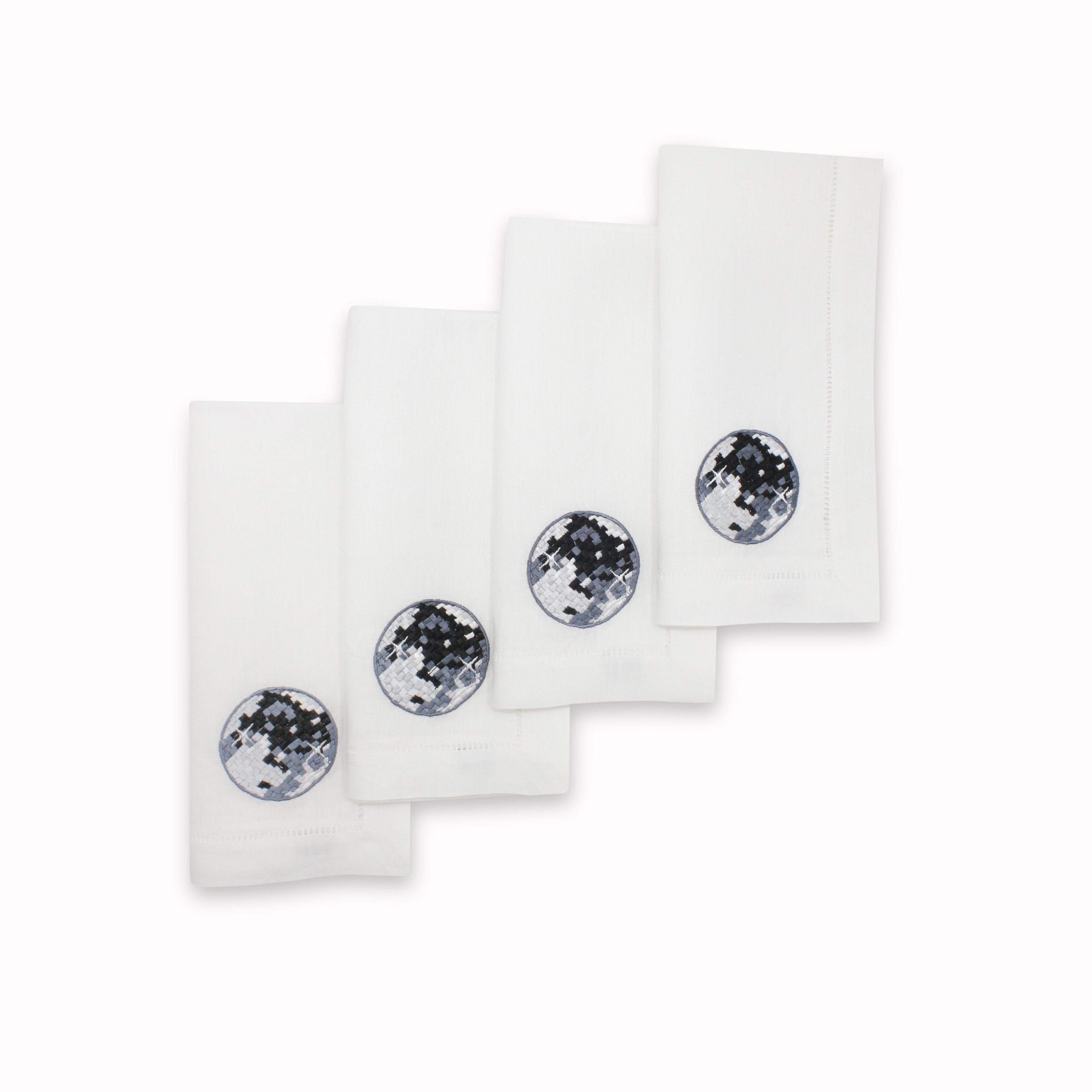 Disco Ball Dinner Napkins (4)