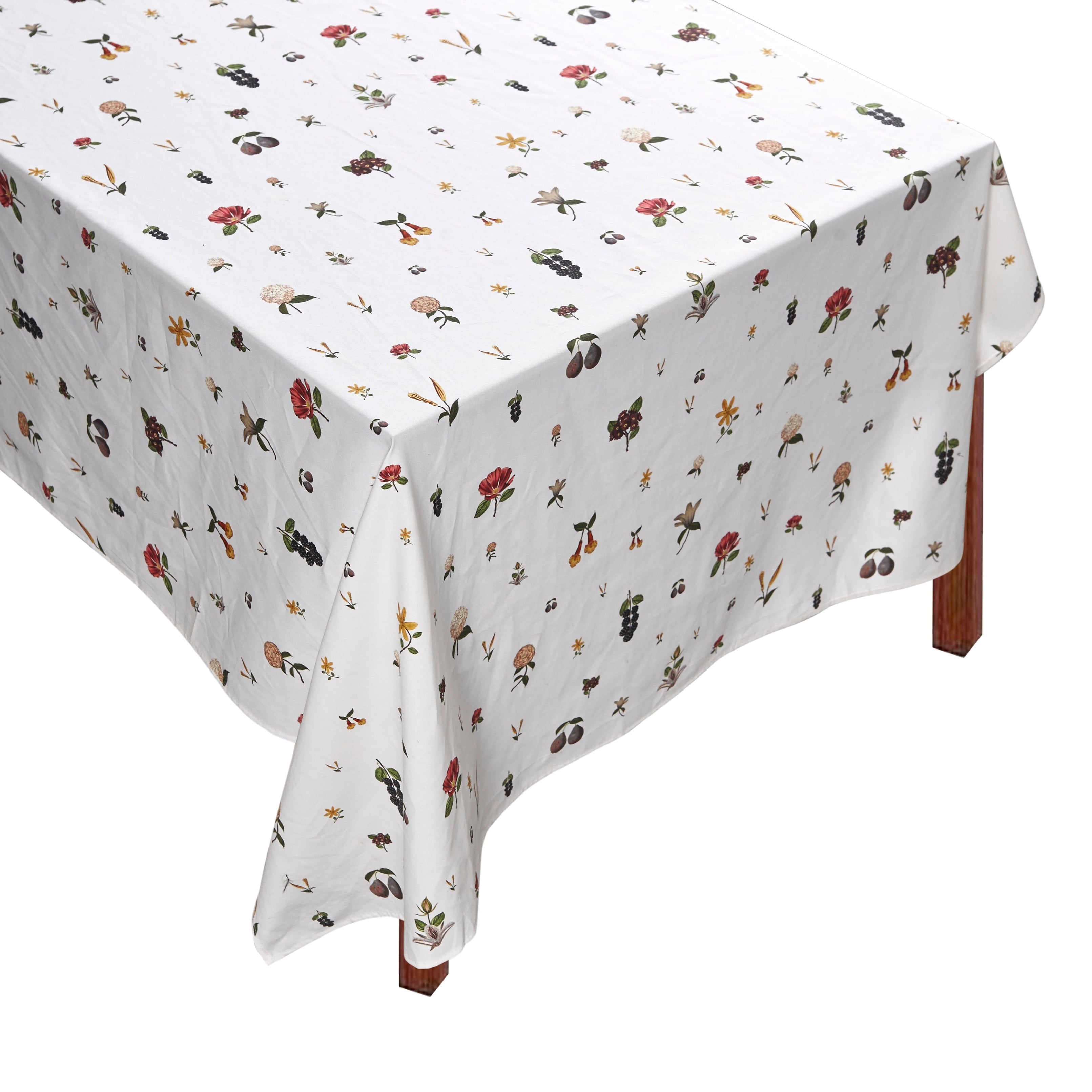 Dotted Floral Tablecloth