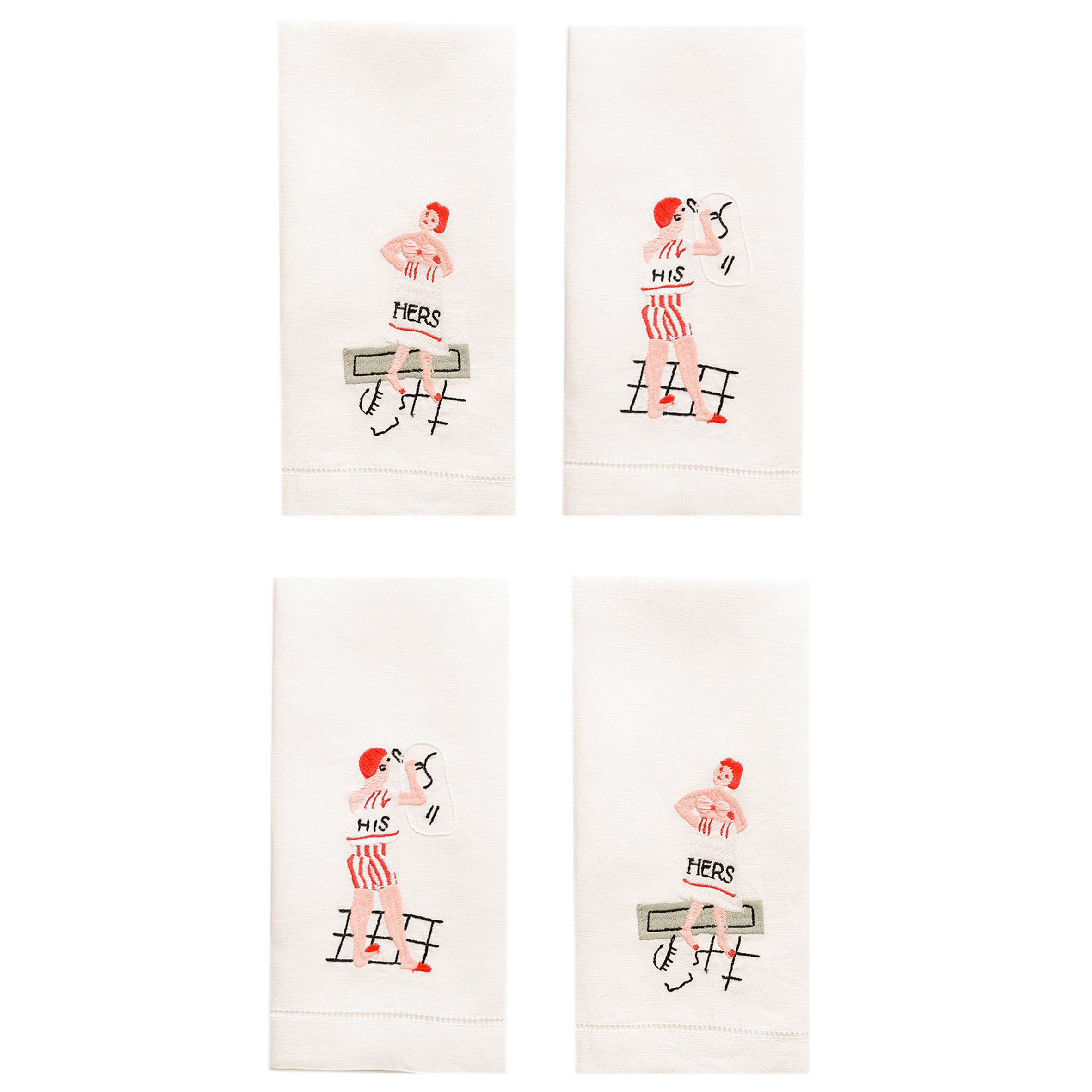 His & Hers Hand Towels (4)