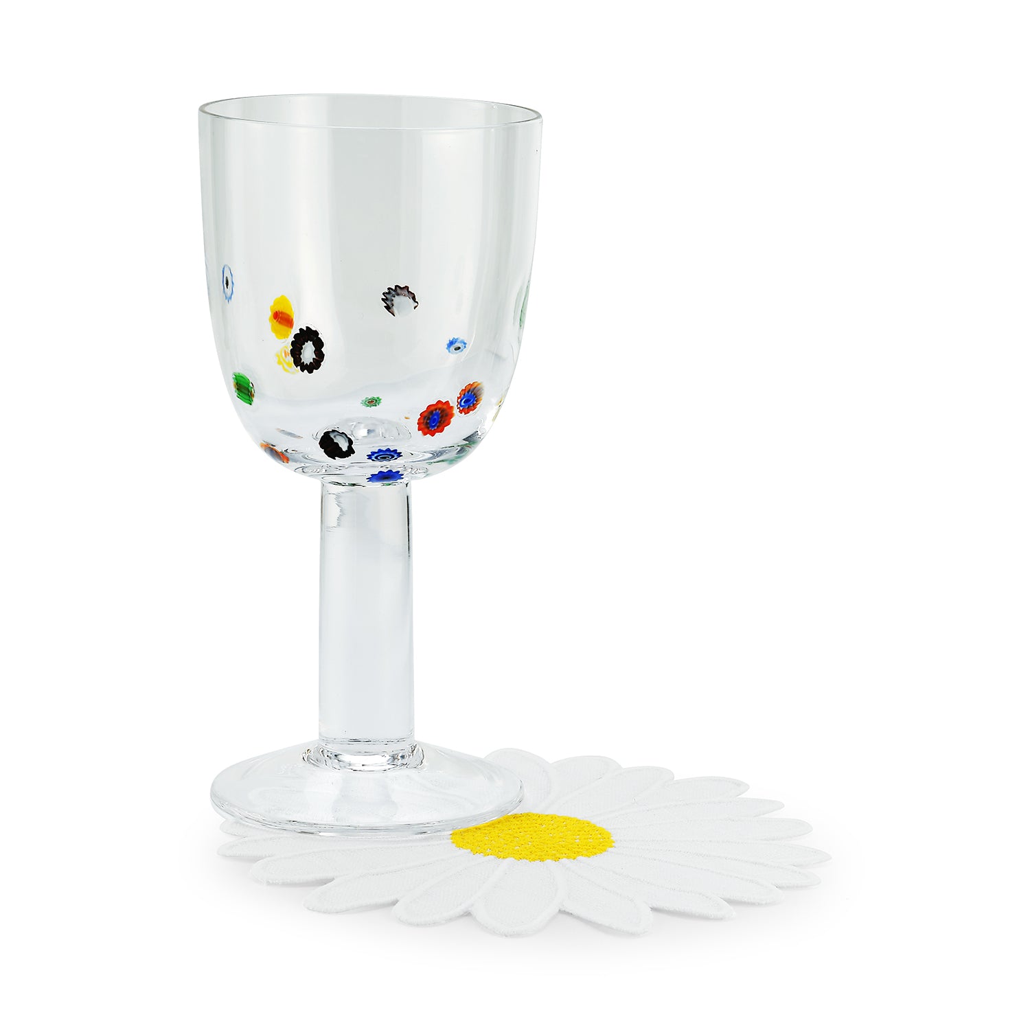 Millefiori Wine Glass (4)