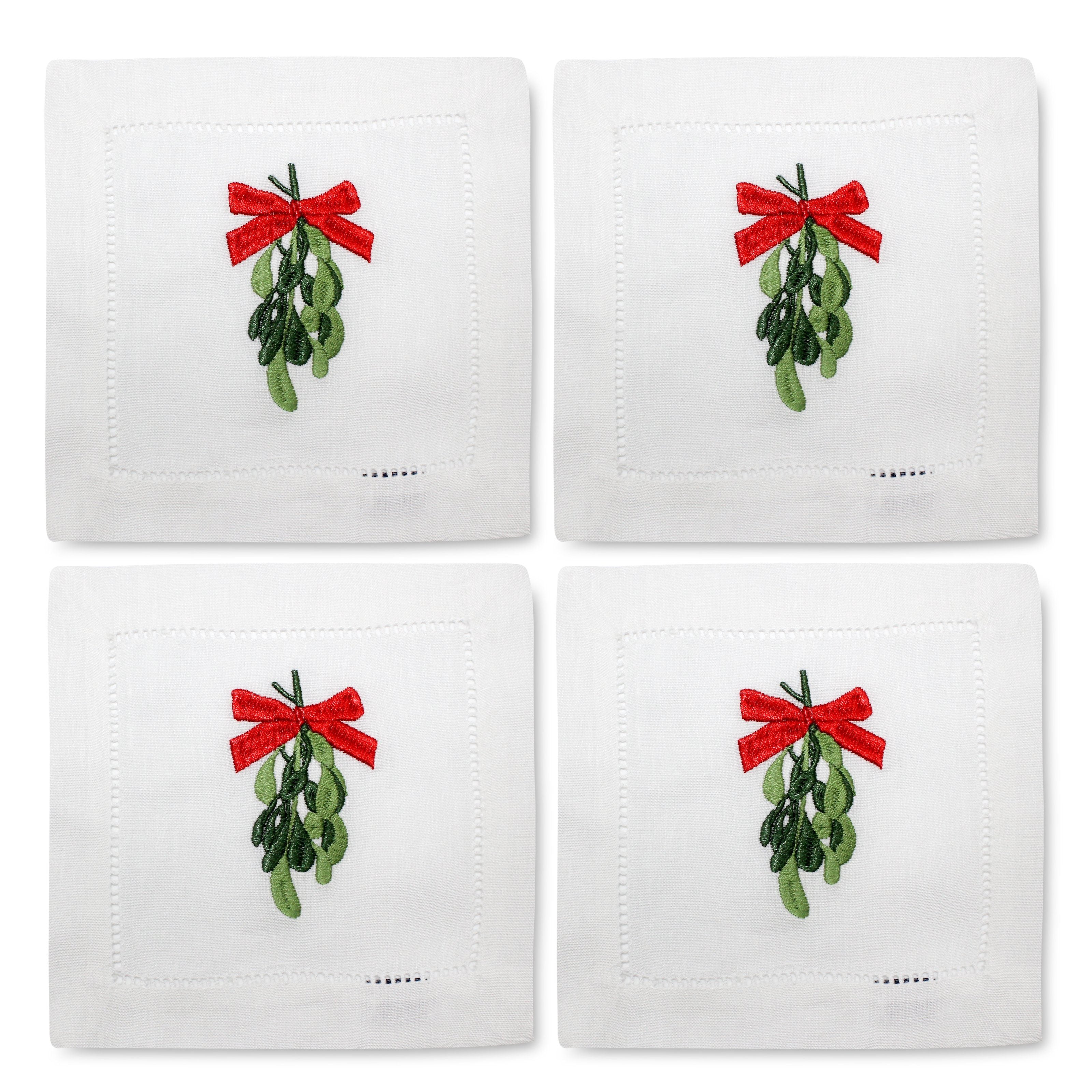 Mistletoe Cocktail Napkins (4)