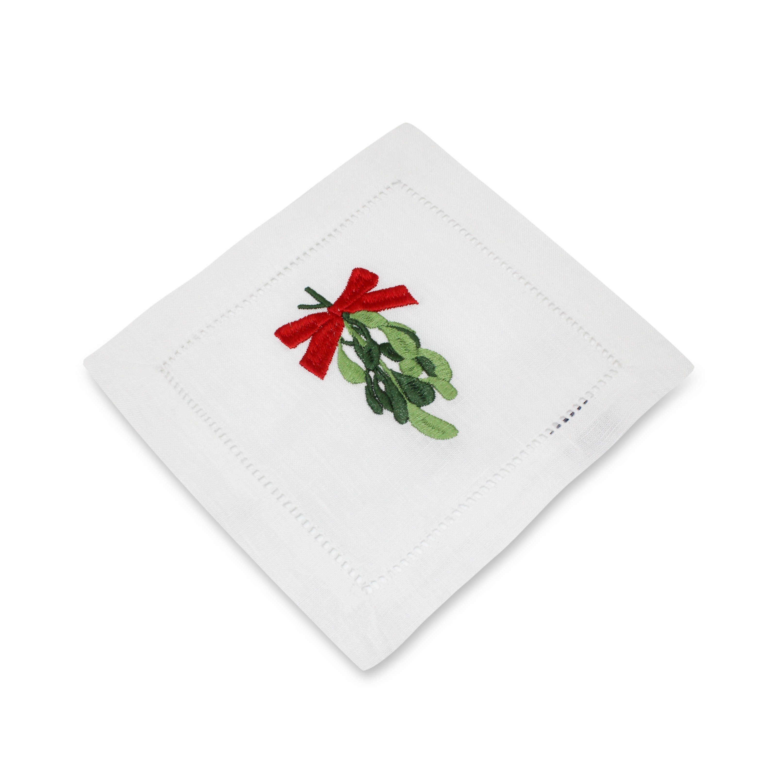 Mistletoe Cocktail Napkins (4)