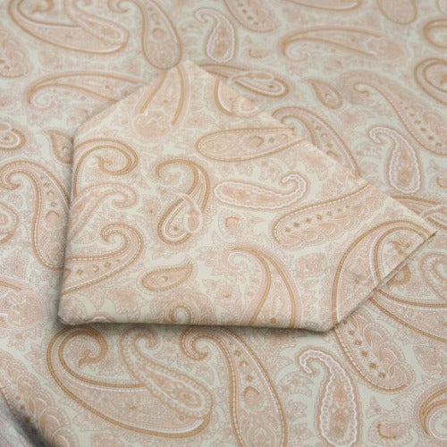 Creamy Paisley Tablecloth