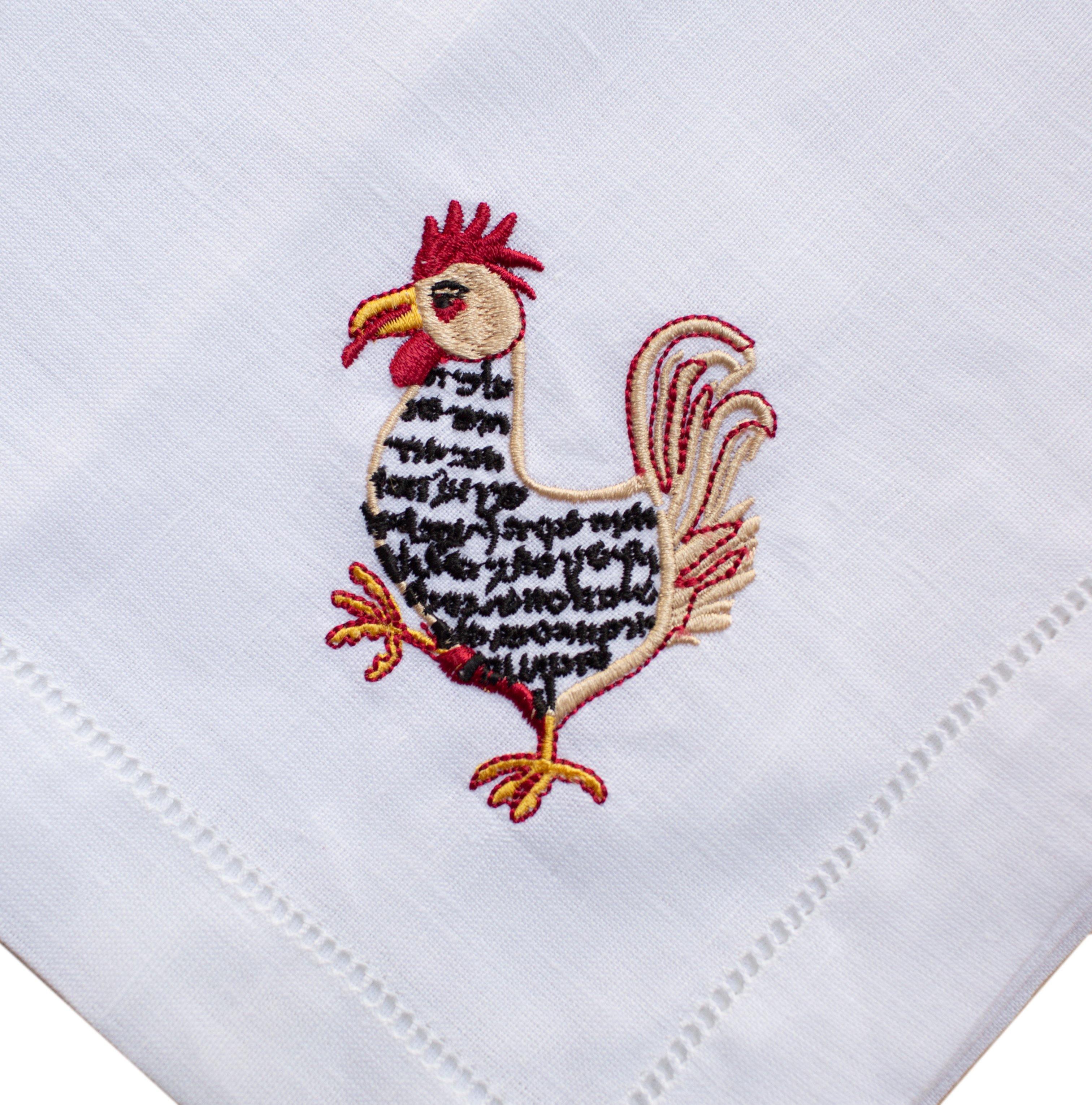 Passover Rooster Dinner Napkins (4)