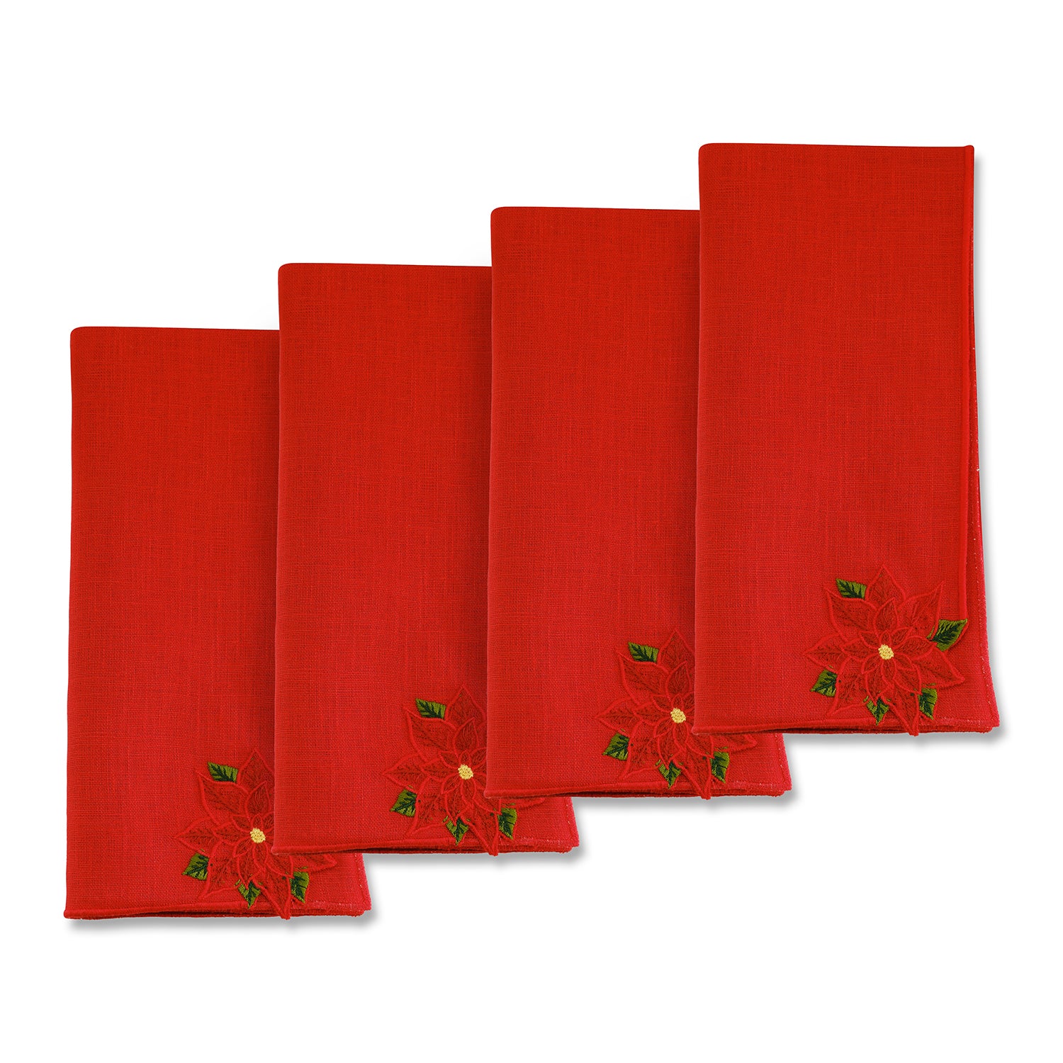 Poinsettia Dinner Napkins (4)