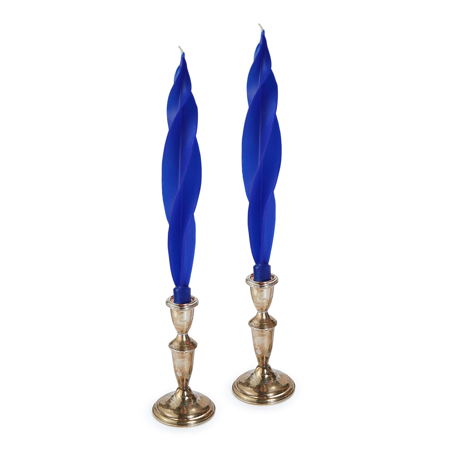 Blue Feather Candles (2)