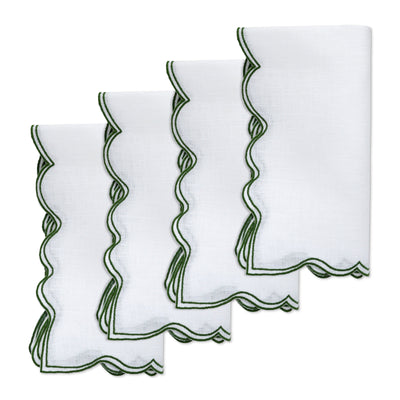 White Eyelet Dinner Napkins (4)