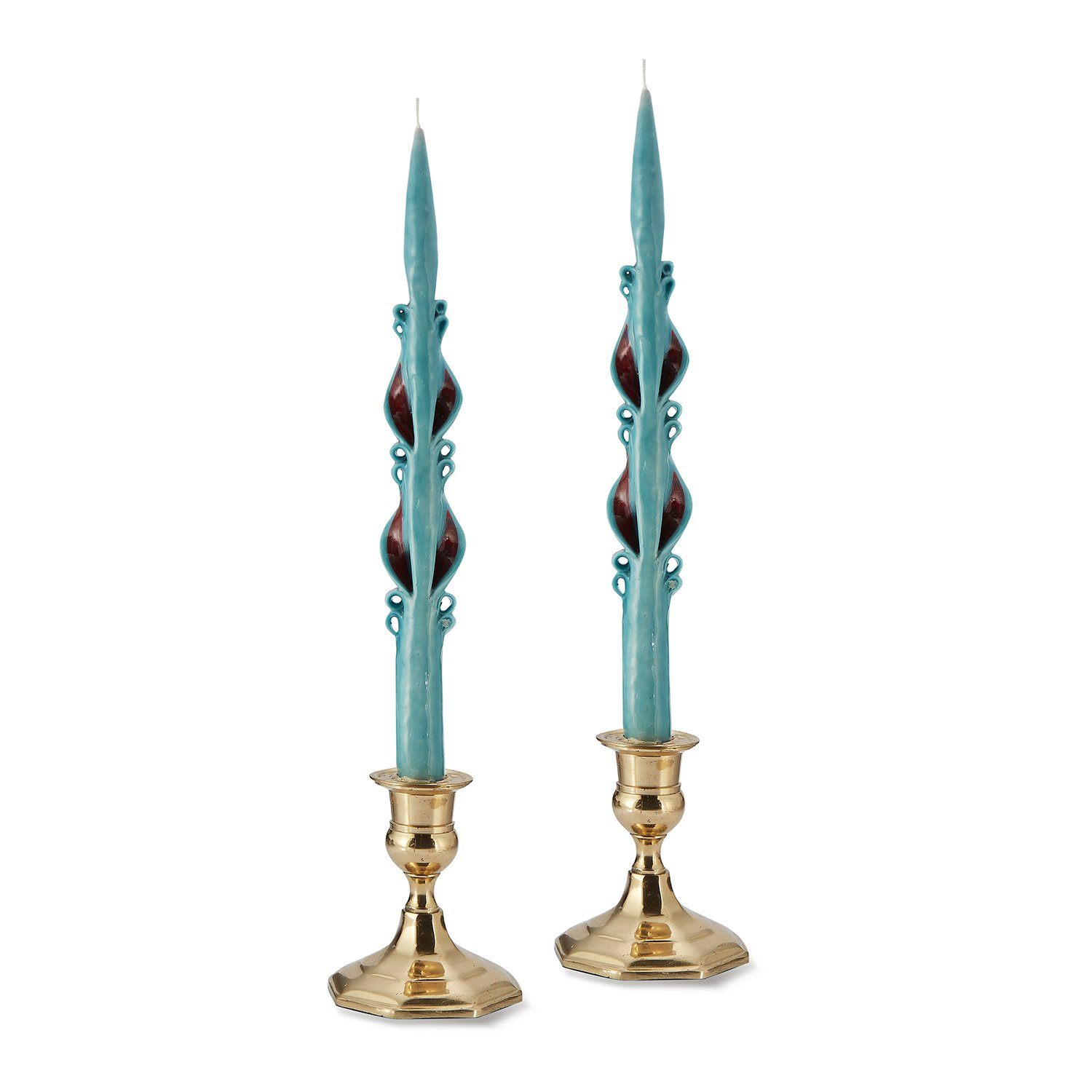 Blue Holiday Tapers (2)