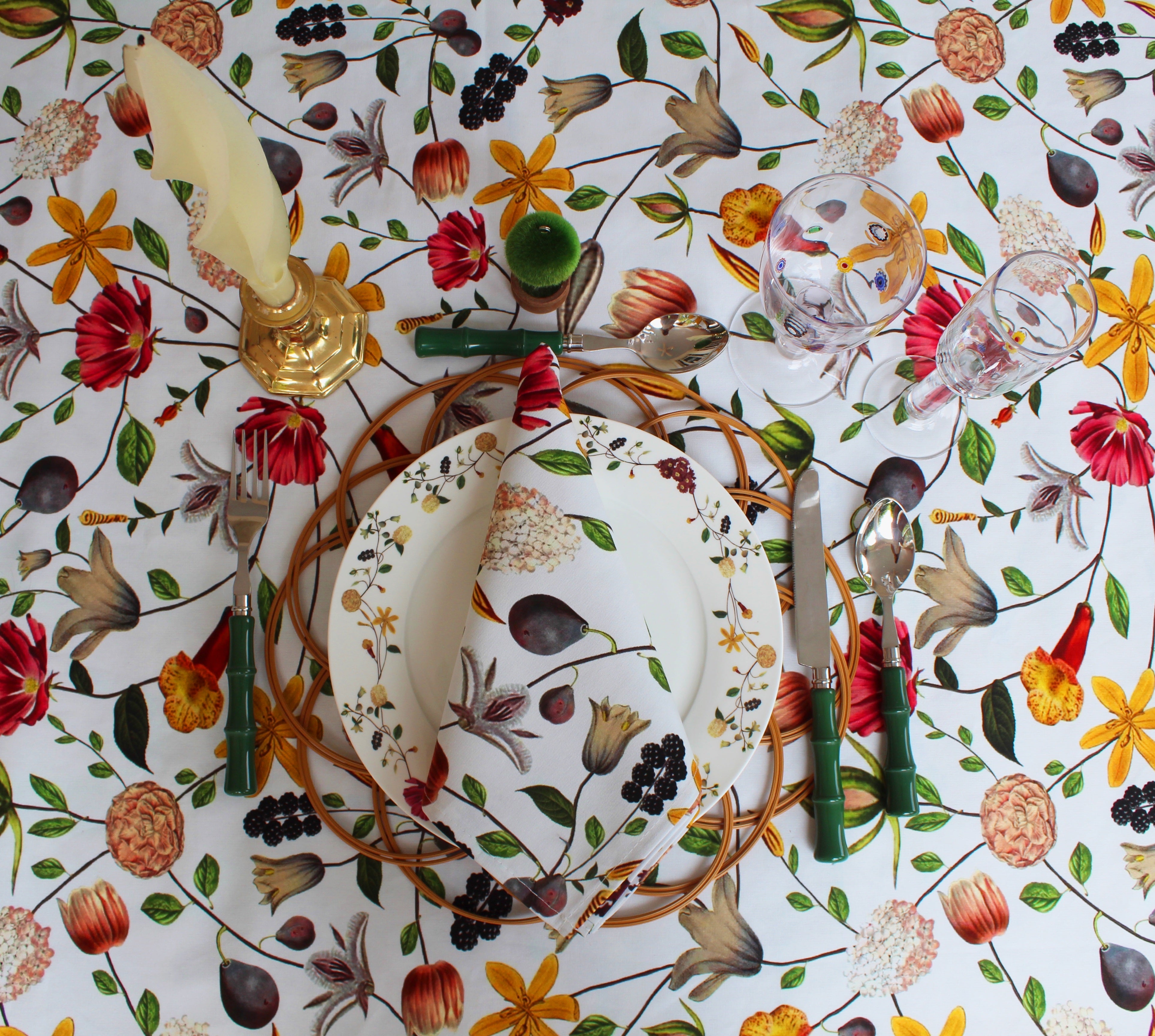 Flat Flower Napkins (4)