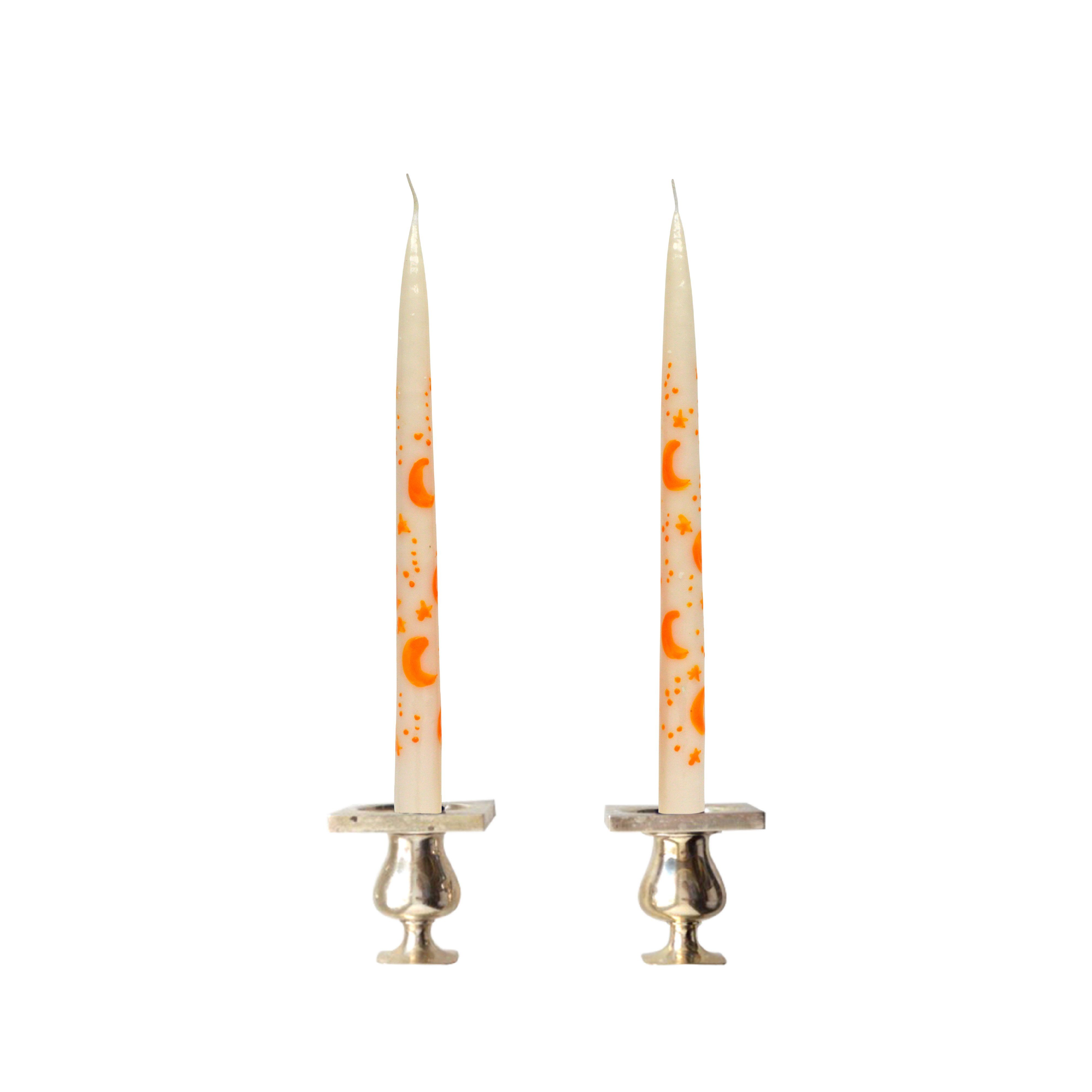 White Starry Sky Tapers (2)