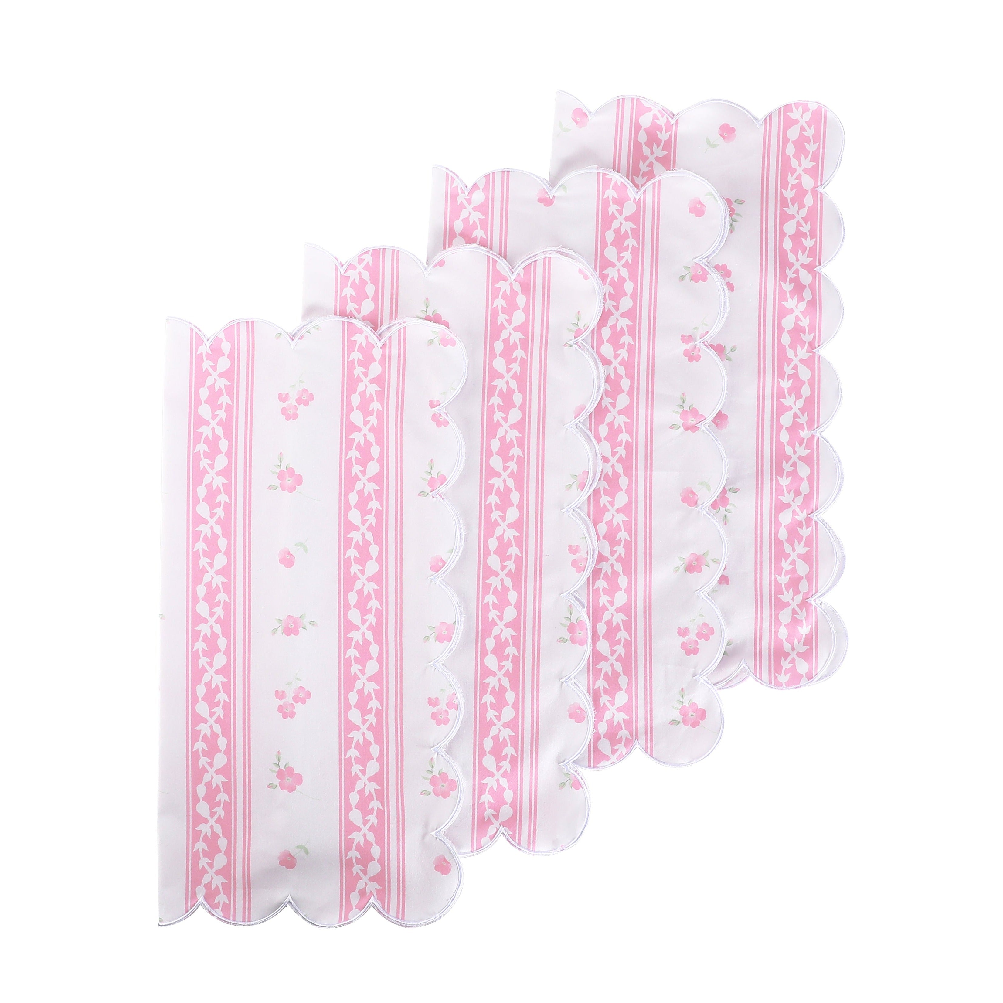 Pink Stripe Napkins (4)